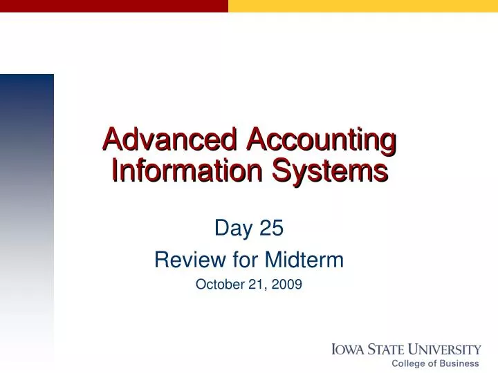 advanced accounting information systems