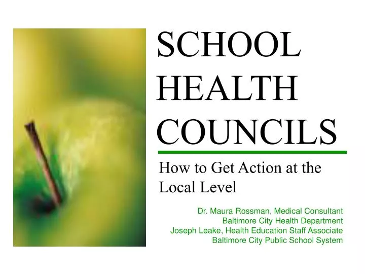 school health councils