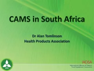 CAMS in South Africa