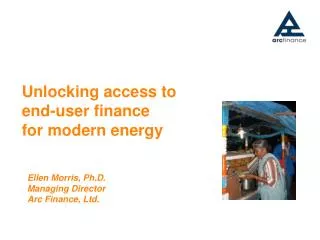 Unlocking access to end-user finance for modern energy