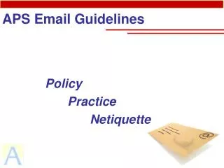 APS Email Guidelines