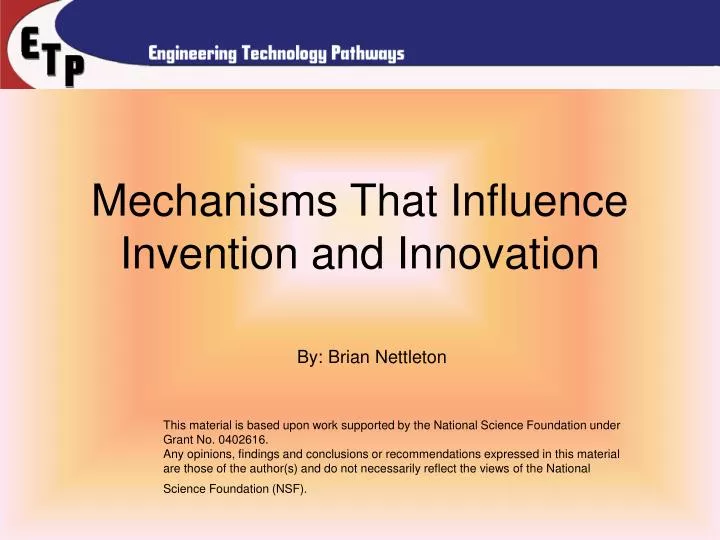 mechanisms that influence invention and innovation