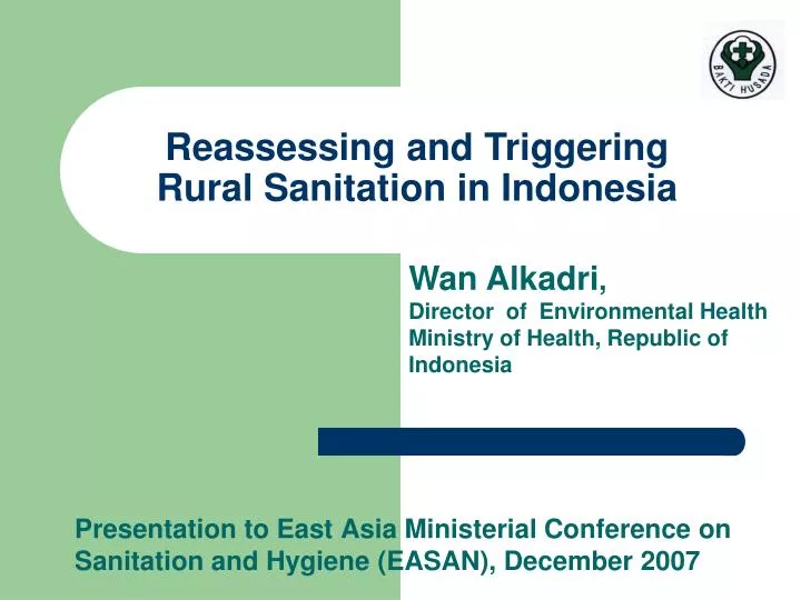 presentation to east asia ministerial conference on sanitation and hygiene easan december 2007
