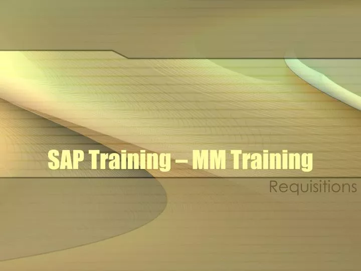 sap training mm training