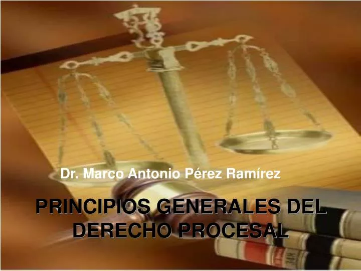 principios generales del derecho procesal