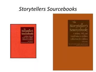 Storytellers Sourcebooks