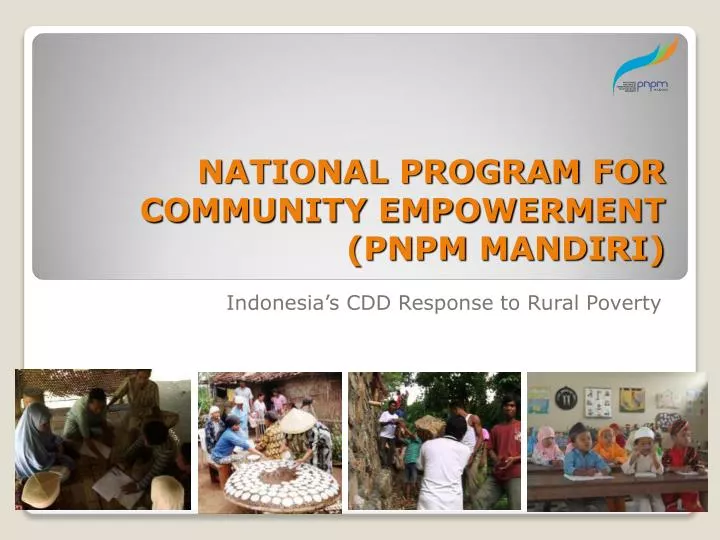national program for community empowerment pnpm mandiri