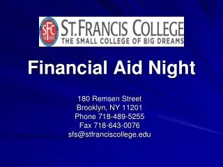 Financial Aid Night
