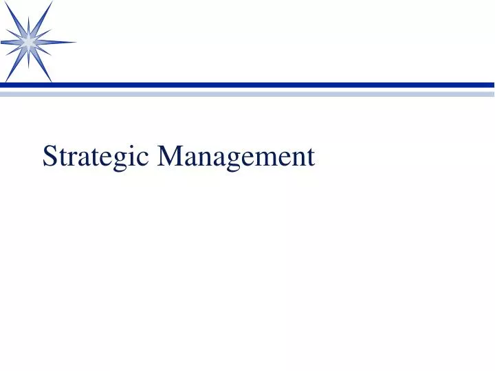 strategic management