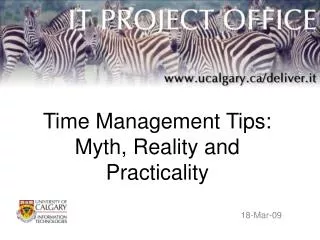 Time Management Tips: Myth, Reality and Practicality