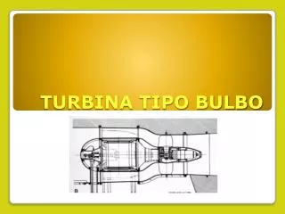 turbina tipo bulbo