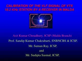 CALIBRATION OF THE VLF SIGNAL OF VTX 18.2 KHz STATION BY A RECEIVER IN MALDA