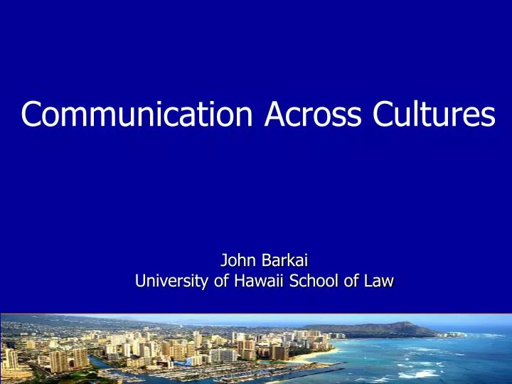john barkai university of hawaii school of law