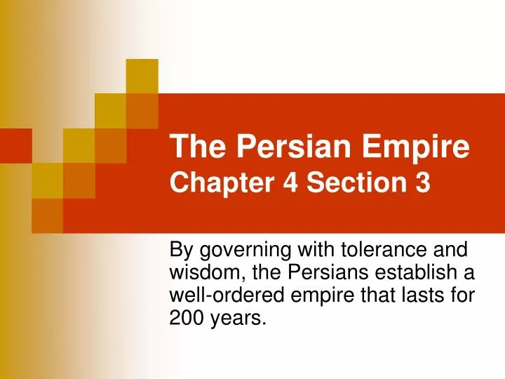 the persian empire chapter 4 section 3