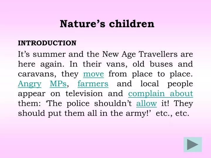 nature s children