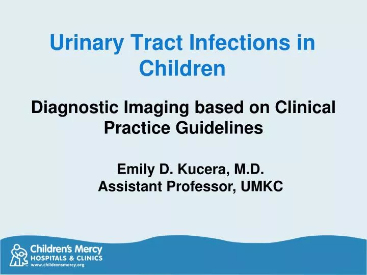 urinary tract infections in children