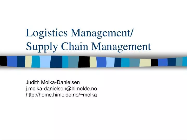 logistics management supply chain management