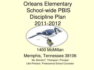 Orleans Elementary School-wide PBIS Discipline Plan 2011-2012