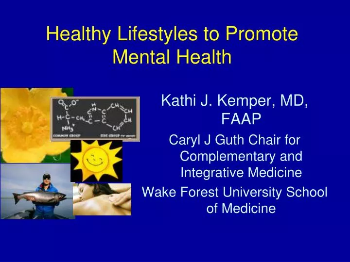 healthy lifestyles to promote mental health