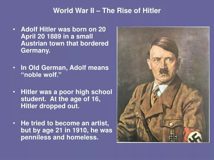 world war ii the rise of hitler