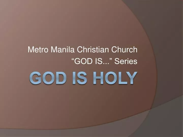 metro manila christian church god is series