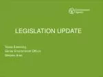 LEGISLATION UPDATE - slide 1