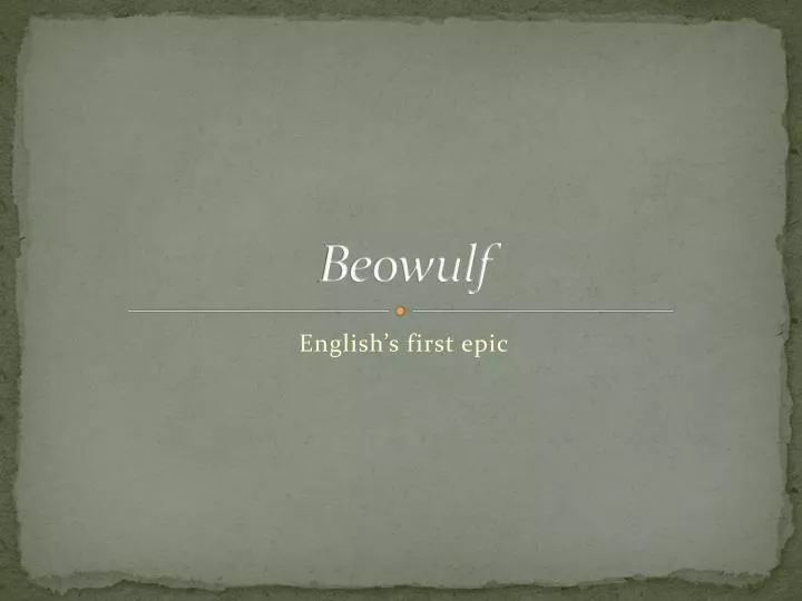 beowulf