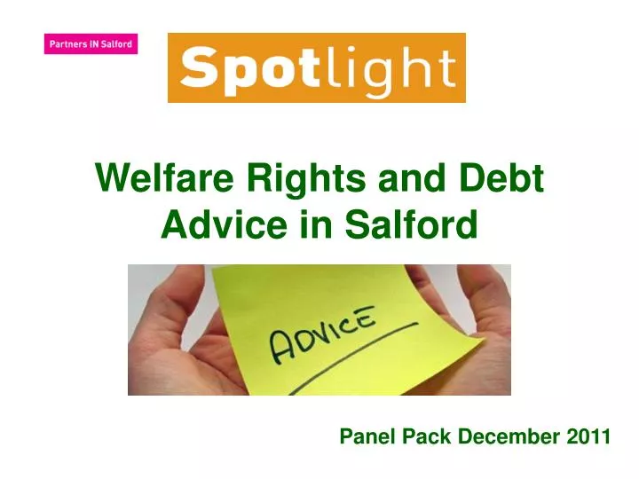 welfare rights and debt advice in salford