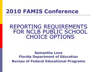 2010 FAMIS Conference