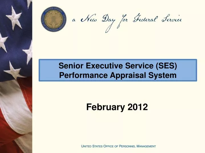 senior executive service ses performance appraisal system