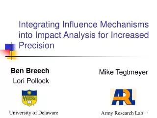 Integrating Influence Mechanisms into Impact Analysis for Increased Precision