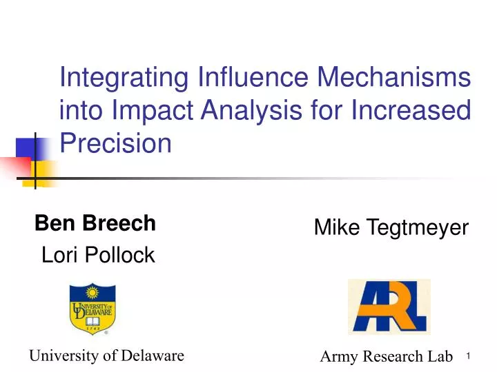 integrating influence mechanisms into impact analysis for increased precision
