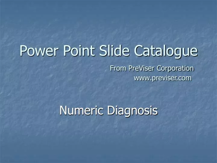 power point slide catalogue from previser corporation www previser com