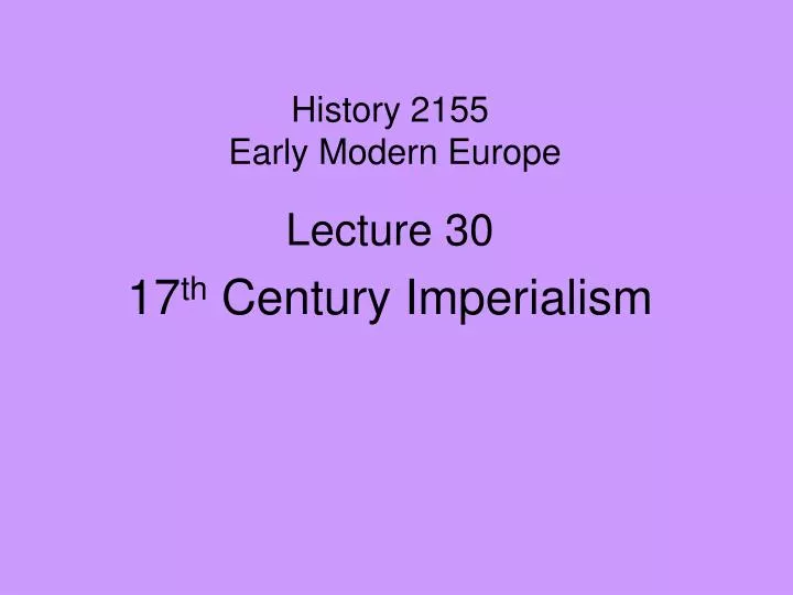 history 2155 early modern europe