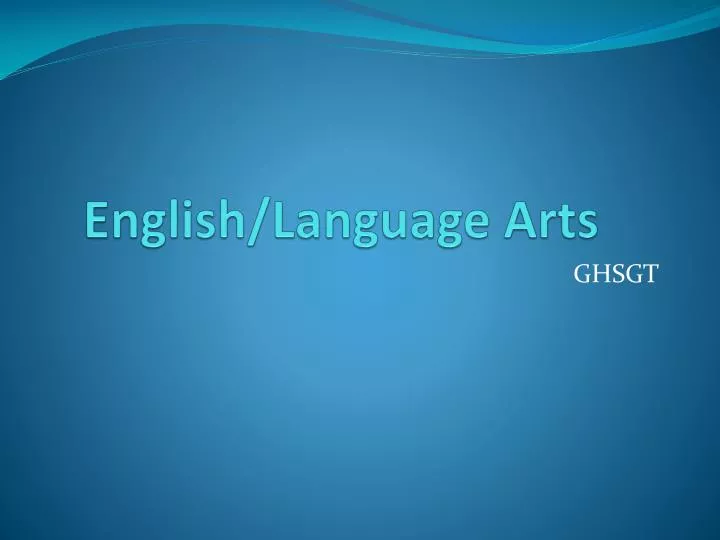 english language arts