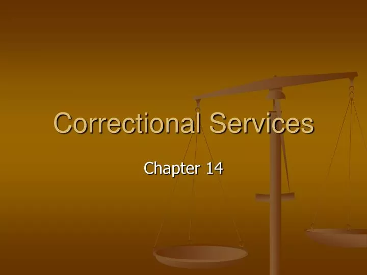 correctional services
