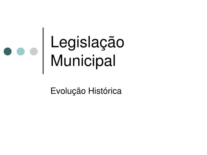 legisla o municipal