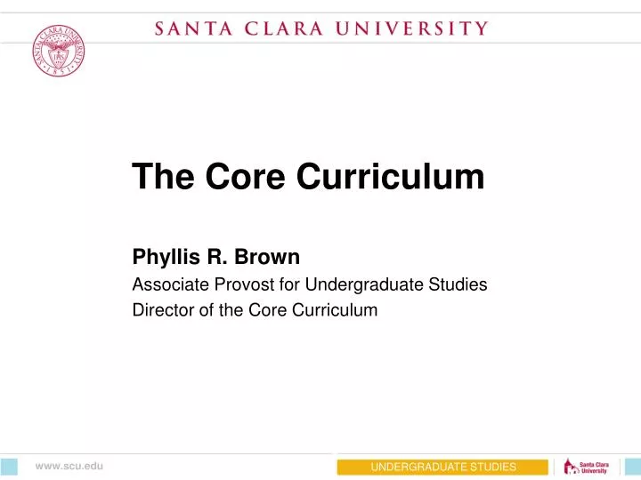 the core curriculum