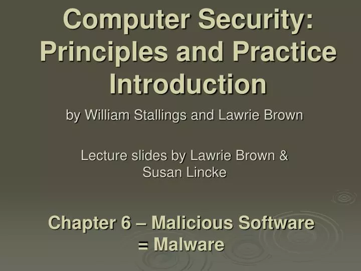computer security principles and practice introduction