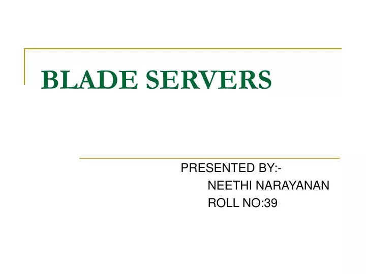 blade servers