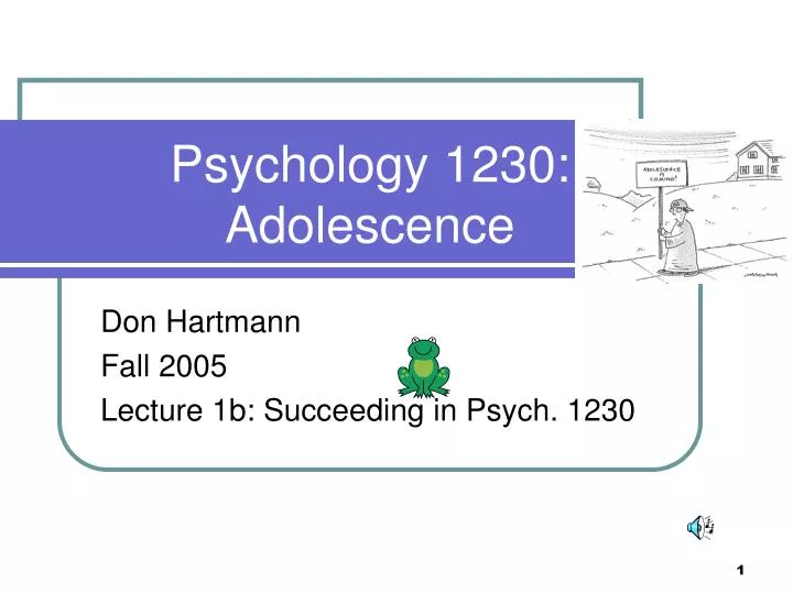 psychology 1230 adolescence