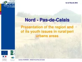 Presentation of the region and of its youth issues in rural/peri urbans areas