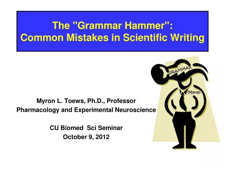 the grammar hammer common mistakes in scientific writing