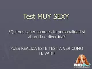 test muy sexy