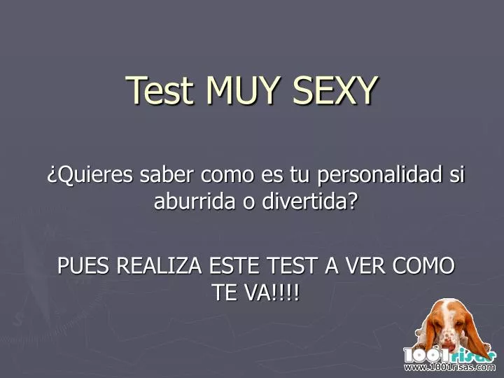 test muy sexy