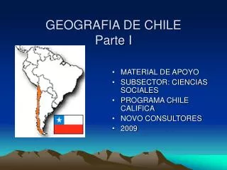 geografia de chile parte i