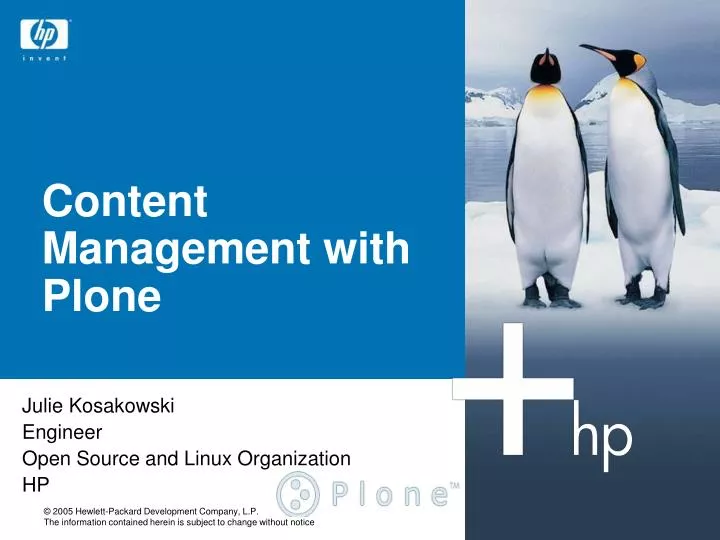 content management with plone