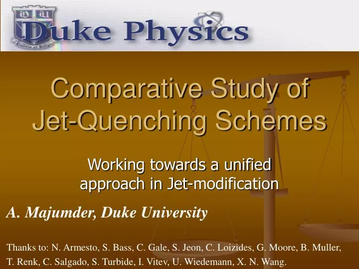 comparative study of jet quenching schemes
