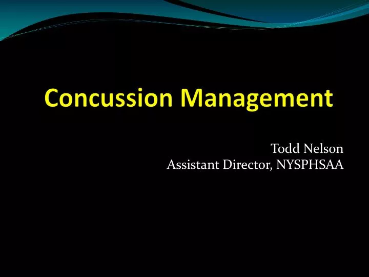 concussion management