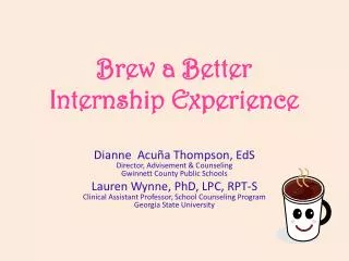 Brew a Better Internship Experience